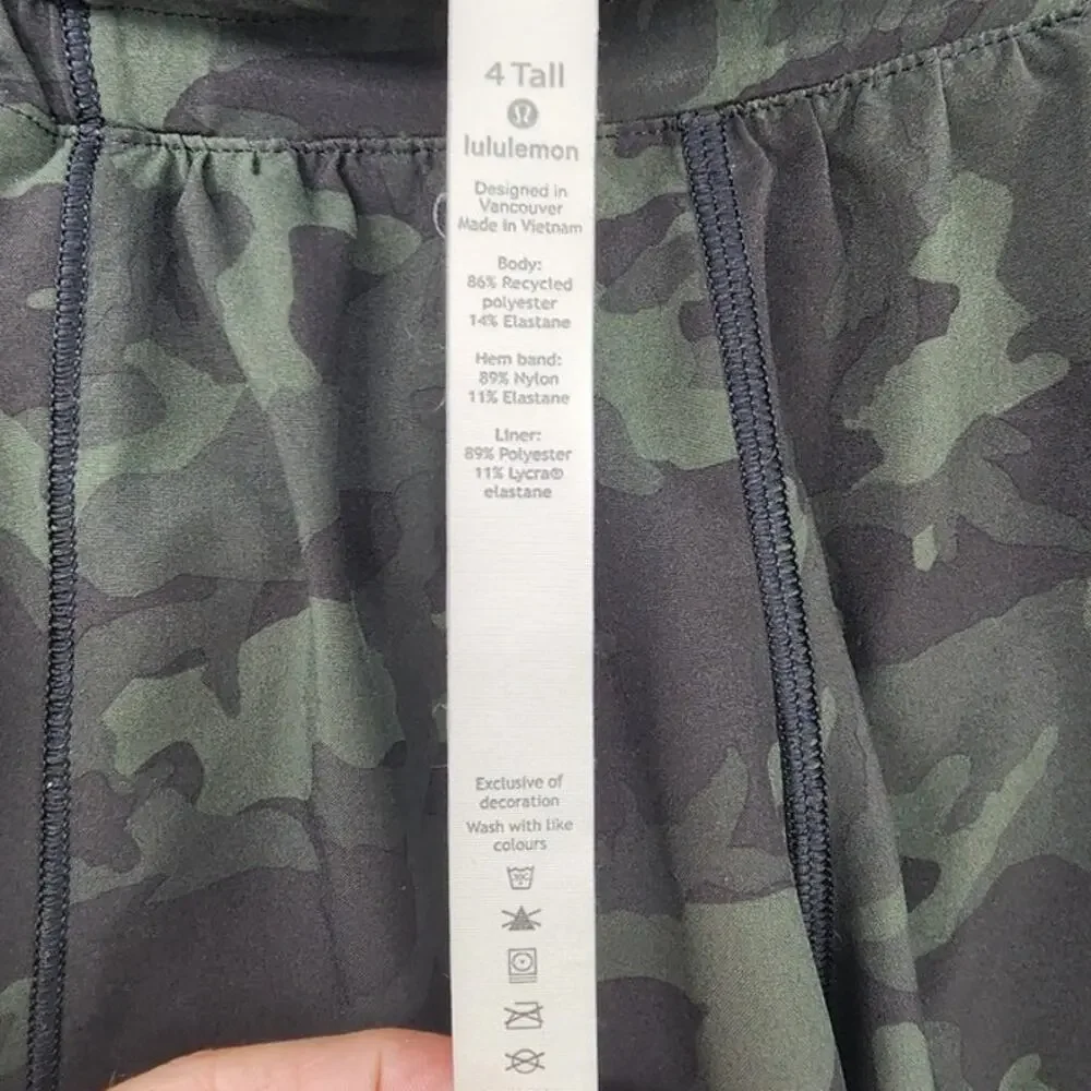 Lululemon Hotty Hot Camo Shorts Size 4 Tall